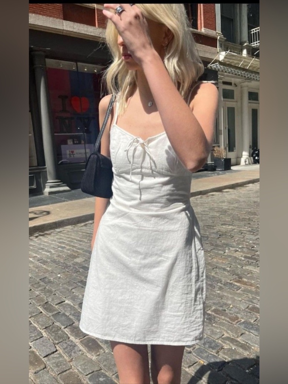 Brandy Melville tie front dress